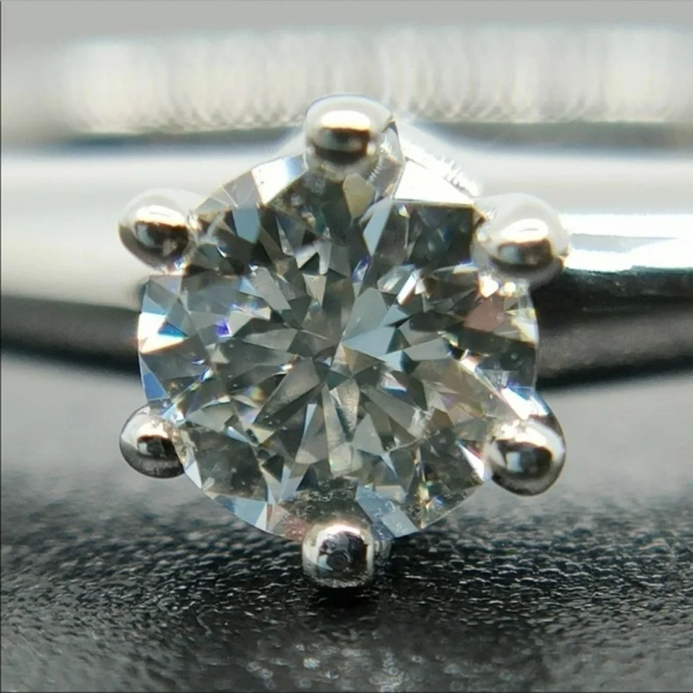 Tiffany & Co .20ct Solitaire Diamond Platinum Ring